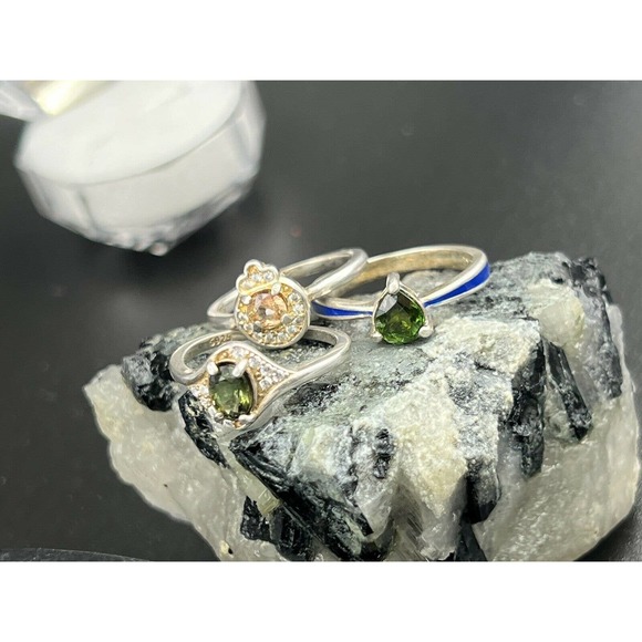 6x Tourmaline Natural Gemstone Rings You Will Get Six Ring Bulk Sell #JWY1 - Picture 9 of 12